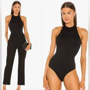 Vince XXS Halter Bodysuit Black